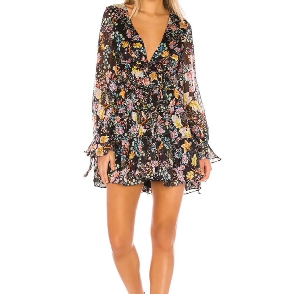 Free People Closer To The Heart Floral Mini Dress